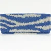 Beaded Clutch- Singita Blue White