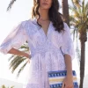 Beaded Envelope- Mezcal Blue