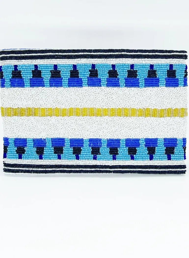 Beaded Envelope- Mezcal Blue