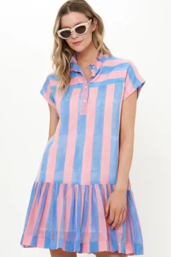 Cap Sleeve Mini- Cabana Pink