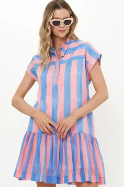 Cap Sleeve Mini- Cabana Pink
