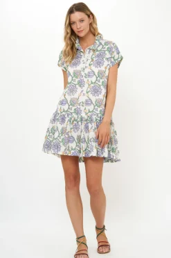 Cap Sleeve Mini- Presidio Blue