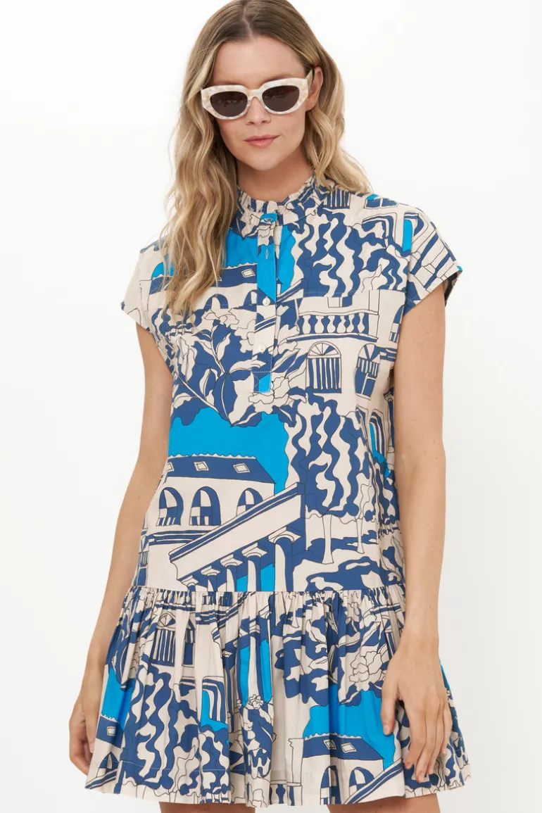 Cap Sleeve Mini- Roma Blue