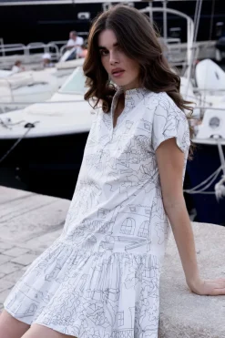 Cap Sleeve Mini- Roma White