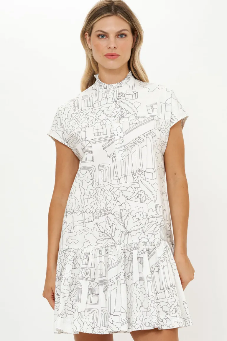 Cap Sleeve Mini- Roma White