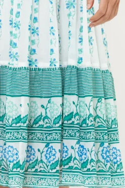 Cinched Flirty Midi- Boreggo Green