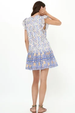 Cinched Flirty Short- Marseille Blue