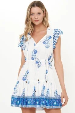 Cinched Flirty Short- Salvia Blue