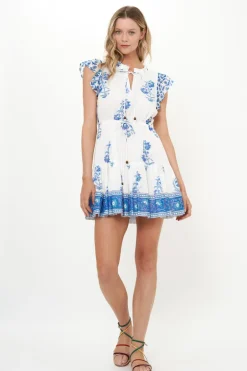 Cinched Flirty Short- Salvia Blue