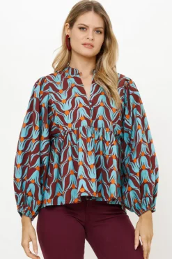 Mandarin Balloon Top- Tulip Orange