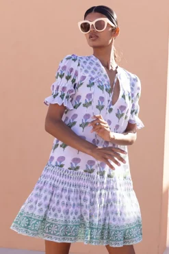 Smocked Drop Mini- Bloom Lilac
