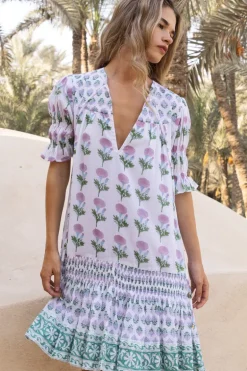 Smocked Drop Mini- Bloom Lilac