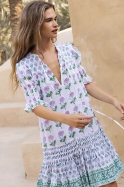 Smocked Drop Mini- Bloom Lilac