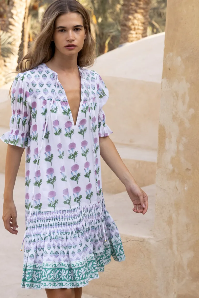 Smocked Drop Mini- Bloom Lilac