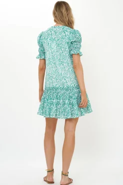 Smocked Drop Mini- Cypress Jade