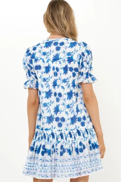 Smocked Drop Mini- Marion Blue