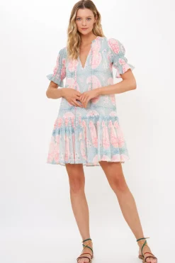 Smocked Drop Mini- Samode Green