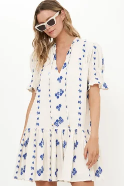 Smocked Drop Mini- Wicklow Blue