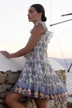Smocked Flirty Short- Presidio Blue