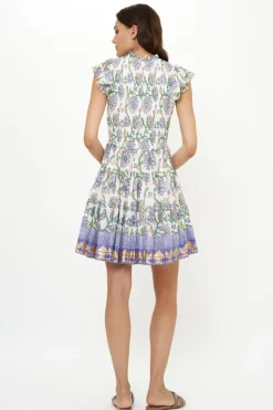 Smocked Flirty Short- Presidio Blue