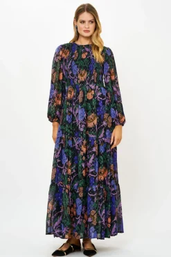 Smocked Top Maxi- Turin Peri