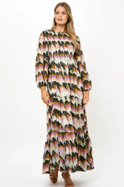Smocked Top Maxi- Venice Lime