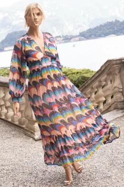 Tie Back Maxi- Venice Blue