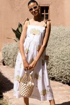 Tie Strap Pocket Midi- Canary Green