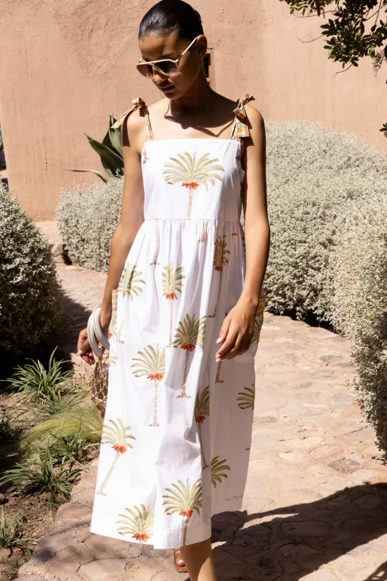 Tie Strap Pocket Midi- Canary Green