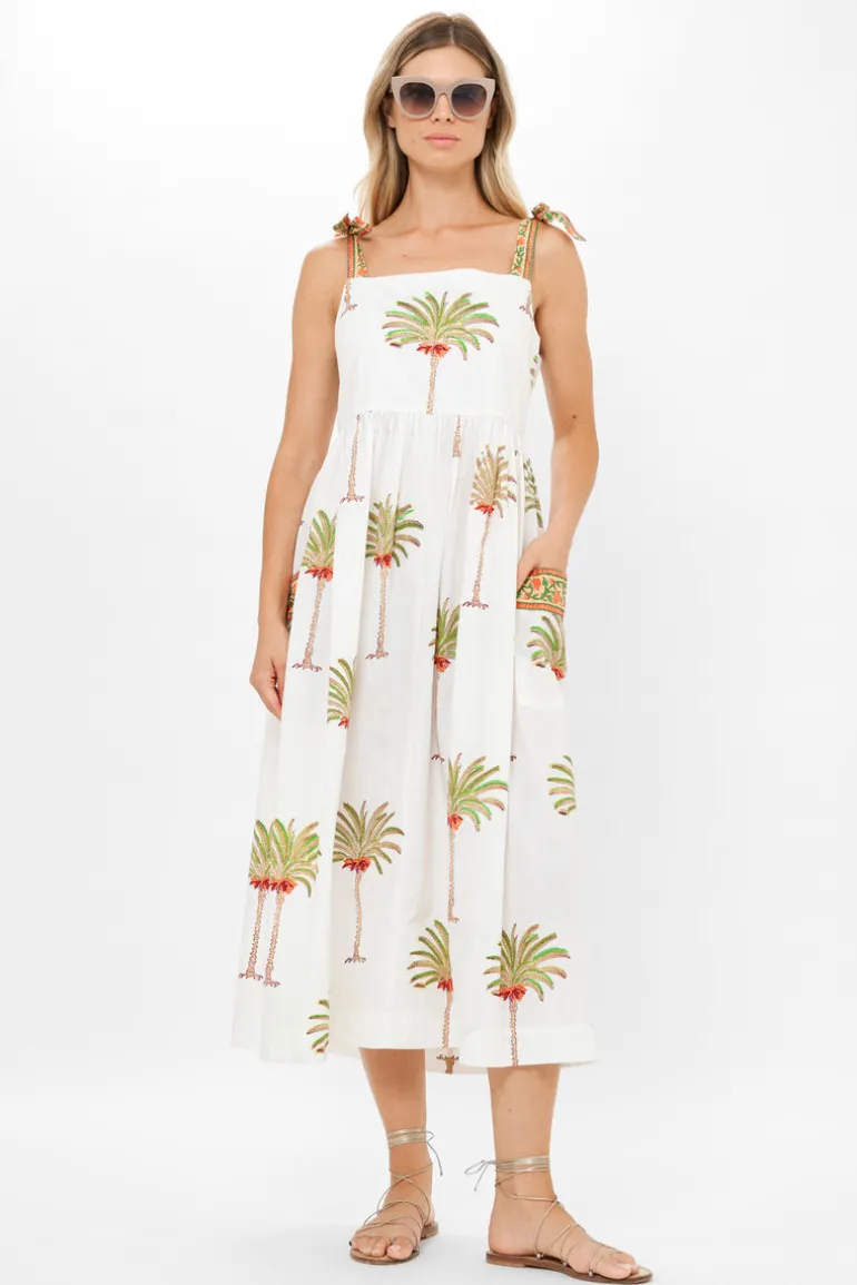 Tie Strap Pocket Midi- Canary Green