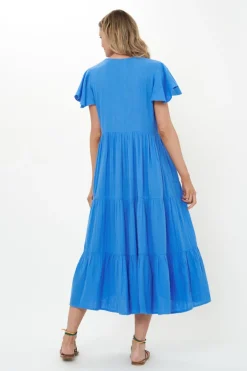 V-Neck Maxi- Bermuda Blue