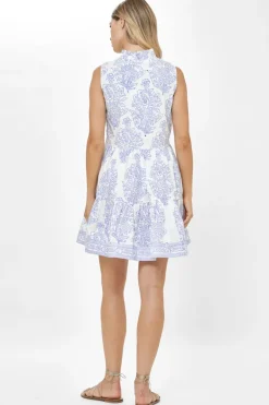Yoke Dress- Amadora Blue
