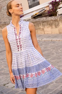 Yoke Dress- Borrego Navy