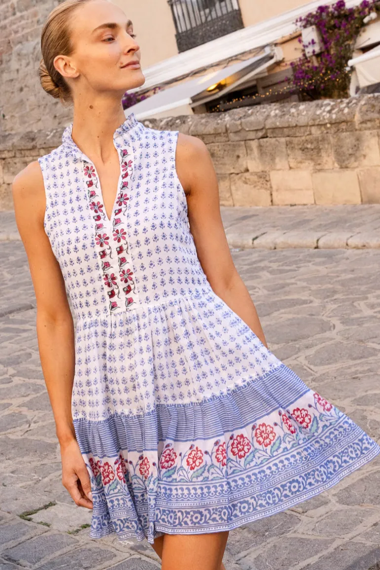 Yoke Dress- Borrego Navy