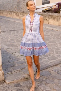 Yoke Dress- Borrego Navy