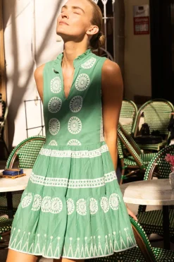Yoke Dress- Soleil Sage